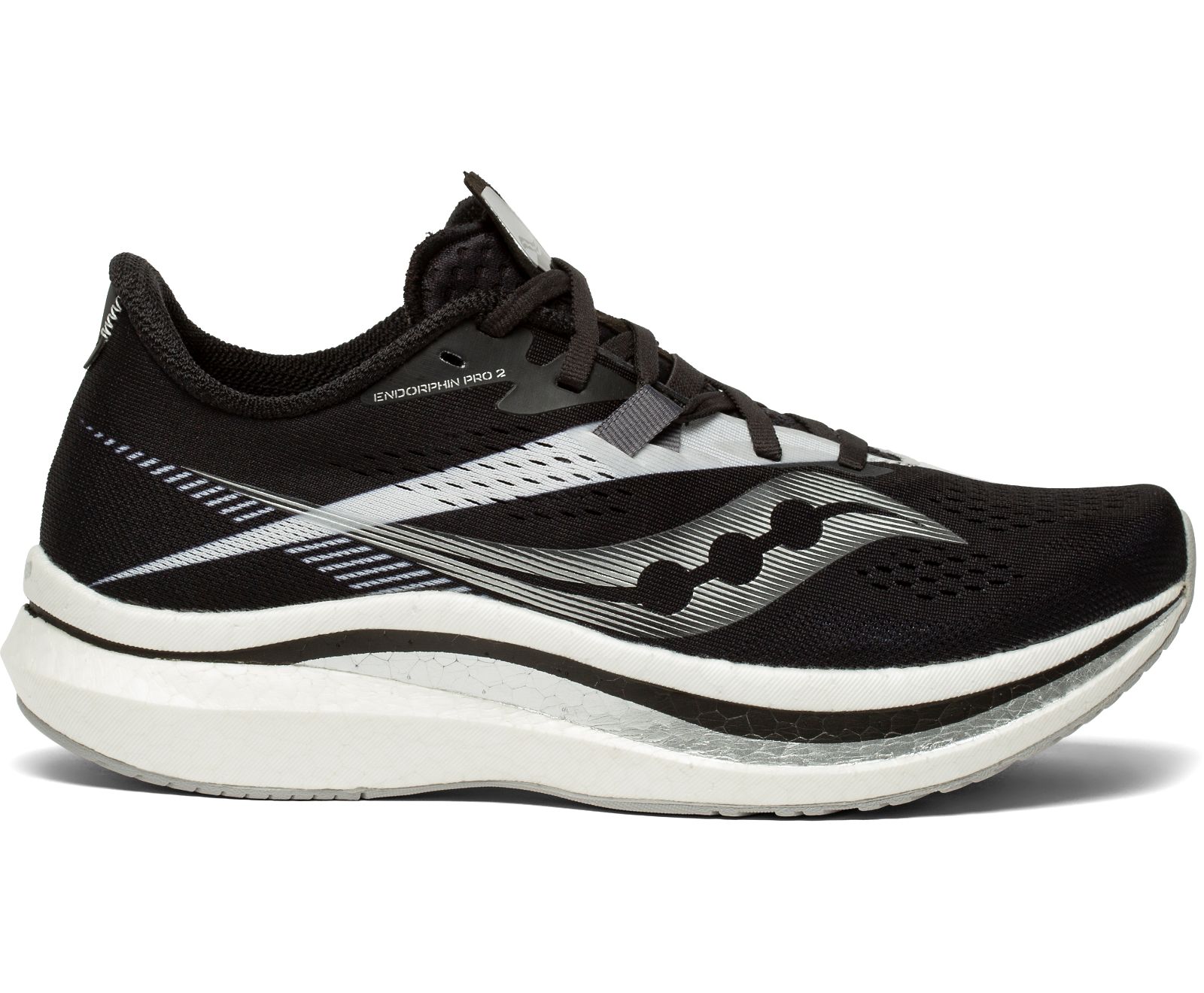 Women\'s Saucony Endorphin Pro 2 Running Shoes Black / White | Singapore 111UZGT